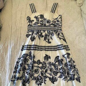 Vince Camuto Blue Floral Dress - size 10